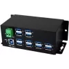 EXSYS EX-1112HMS Hub industrial USB 3.2 Gen 1 de 12 puertos para carril DIN