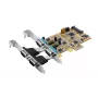 EXSYS EX-45034 Tarjeta PCIe serie RS-232/422/485 de 4 puertos (FTDI)