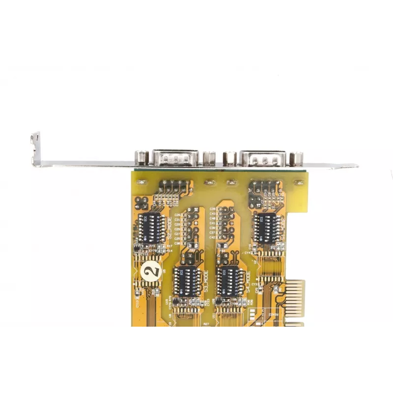 EXSYS EX-45034 Tarjeta PCIe serie RS-232/422/485 de 4 puertos (FTDI)