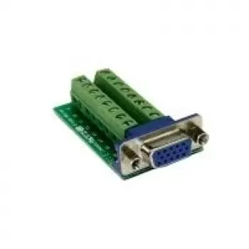 EXSYS EX-49020 Adaptador de cable VGA 16-Pin verde - plateado