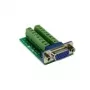 EXSYS EX-49020 Adaptador de cable VGA 16-Pin verde - plateado