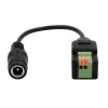 EXSYS Cable adaptador conector hembra DC 5,5x2,1mm a bloque de terminales de 2 polos con pulsador, 15cm EX-49141