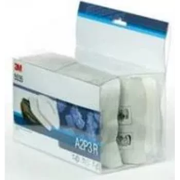 3M Pack de recambio de filtros 5535 para set de mascarillas de media cara (5535), filtro de partículas P2 R, 2 filtros y 2 soportes