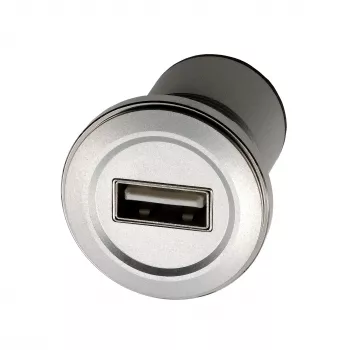 EXSYS EX-49191 Adaptador USB 2.0 para empotrar, USB-A hembra a USB-A hembra, metal