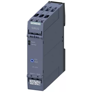 Siemens SIRIUS 3RN2 Relé de protección de motor por termistor 3RN2011-1BA30, 24 V AC/DC, 1 NA + 1 NC, bornes de tornillo, carril DIN
