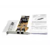 EXSYS EX-6072POE-2 Tarjeta PCIe Gigabit Ethernet dual con PoE, perfil bajo