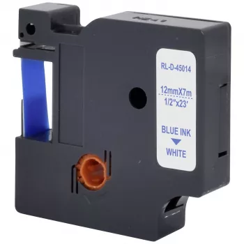 Renkforce RF-LT-D45014 Cartucho de cinta de rotulación compatible DYMO D1 12 mm blanco/azul 7 m RF-6027814
