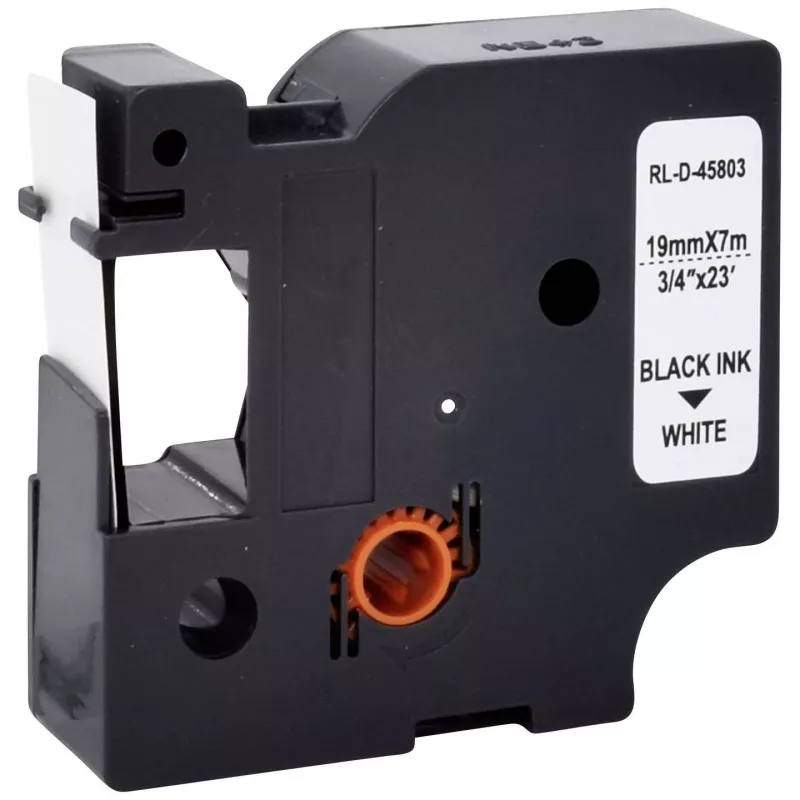 Renkforce RF-LT-D45803 Cartucho de cinta de rotulación compatible DYMO D1, 19 mm, blanco/negro, 7 m RF-6027838