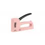 Rapid R13 Ljung Grapadora manual para grapas de alambre fino tipo 13, 4-10 mm, carcasa de plástico reciclado, partes internas de acero, rosa (5001621)