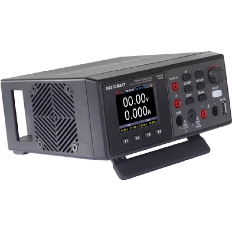 Voltcraft PMM 3005-20 Multímetro digital con fuente de alimentación integrada, CAT II 600 V, 20000 cuentas, 0-30 V / 5 A