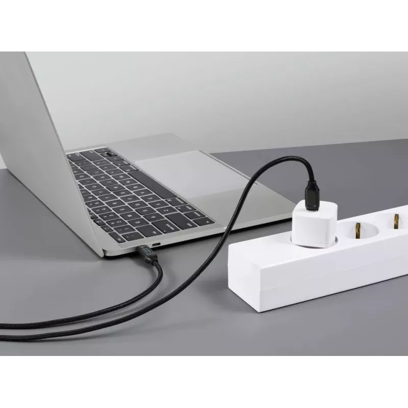 Renkforce Cable USB-C a USB-C 2.0, 2 m, plateado (metálico) RF-6249498