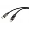 Renkforce Cable USB-C a USB-C 2.0, 2 m, plateado (metálico) RF-6249498
