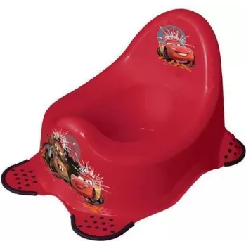 keeeper kids Orinal infantil Adam Cars, rojo cereza con estampado, patas de goma antideslizantes, 1 ud. 1867040117100