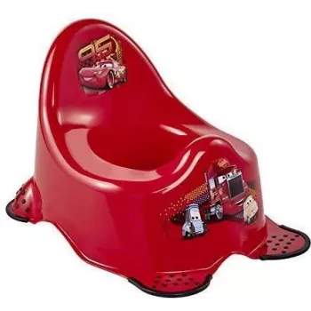 keeeper kids Orinal infantil Adam Cars, rojo cereza con estampado, patas de goma antideslizantes, 1 ud. 1867040117100