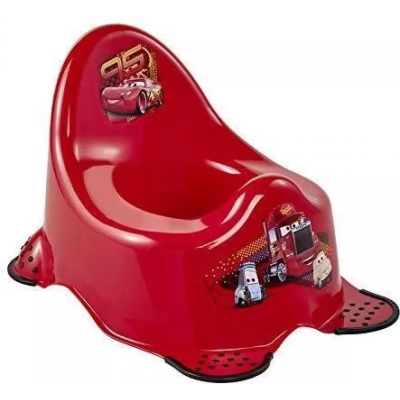 keeeper kids Orinal infantil Adam Cars, rojo cereza con estampado, patas de goma antideslizantes, 1 ud. 1867040117100