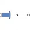GESIPA remache ciego acero/acero 4x8mm cabeza plana redonda rango de agarre 2,5-4,5mm (6310443)