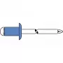 GESIPA remache ciego acero/acero 4x8mm cabeza plana redonda rango de agarre 2,5-4,5mm (6310443)