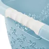 keeeper Lasse cesta de ropa ergonómica con forma de riñón, Nordic Blue, 40 L, asas Soft-Grip, 1 unidad 1078268000000