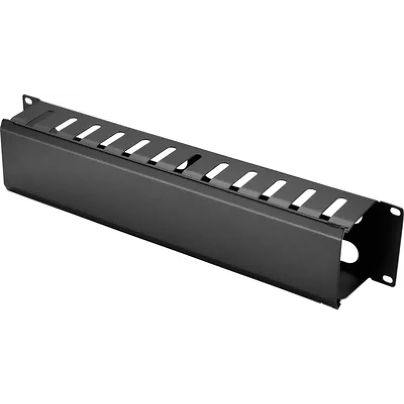 Renkforce RF-7112618 gestión de cables para rack de 19 pulgadas 2U negro
