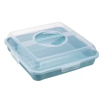 keeeper enrico portatartas y mayordomo de fiesta, Nordic Blue, base de tarta extraíble, asa ergonómica 1066468000000