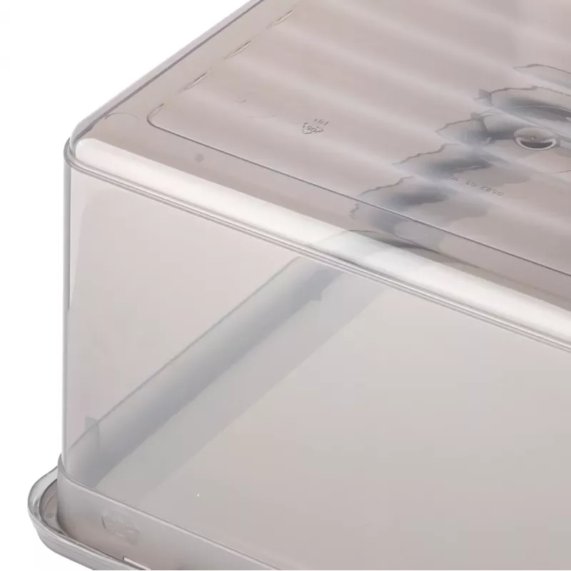 keeeper bea set de cajas de almacenamiento, 3x 18 L, gris cristal, tapa Air-Control 3003182700000