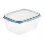 keeeper Franco recipiente de almacenamiento para alimentos, 1,8 L, rectangular, borde azul 1079468000000