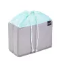 keeeper nea bolsa para fruta y verdura, 9 litros, gris/aguamarina, con cordón, plegable, apta para alimentos, 1 unidad 1229562400000