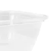 keeeper fredo fresh set de recipientes de almacenamiento, 3 x 2,4 L, rectangular, transparente con tapas grises 3067982700000