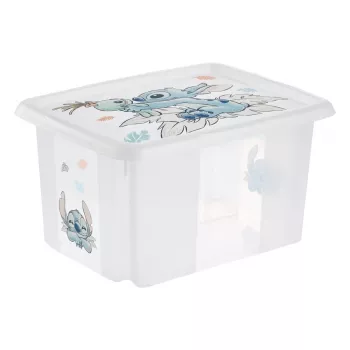 keeeper Karolina Stitch caja de almacenamiento, 15 L, transparente, con tapa, apilable 1223600131900