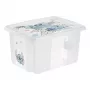 keeeper Karolina Stitch caja de almacenamiento, 15 L, transparente, con tapa, apilable 1223600131900