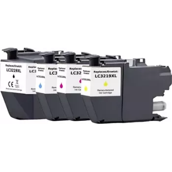 Renkforce pack combinado de cartuchos de tinta compatibles para Brother LC-3219XL Serie – negro, cian, magenta, amarillo (RF-6954012)