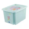 keeeper Karolina caja de almacenamiento Peppa Pig, 30 litros, aguamarina, con tapa, apilable 1223862433600