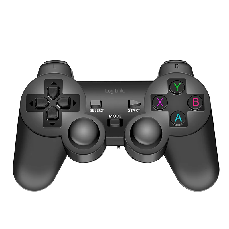 LogiLink AA0187 mando de juegos inalámbrico 2,4 GHz negro 8 m de alcance PC Android PS3