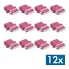 LogiLink LC-Duplex set de acopladores de fibra óptica Quad, violeta, 12 piezas FA04LC7