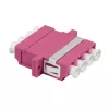 LogiLink LC-Duplex set de acopladores de fibra óptica Quad, violeta, 12 piezas FA04LC7