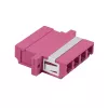 LogiLink LC-Duplex set de acopladores de fibra óptica Quad, violeta, 12 piezas FA04LC7