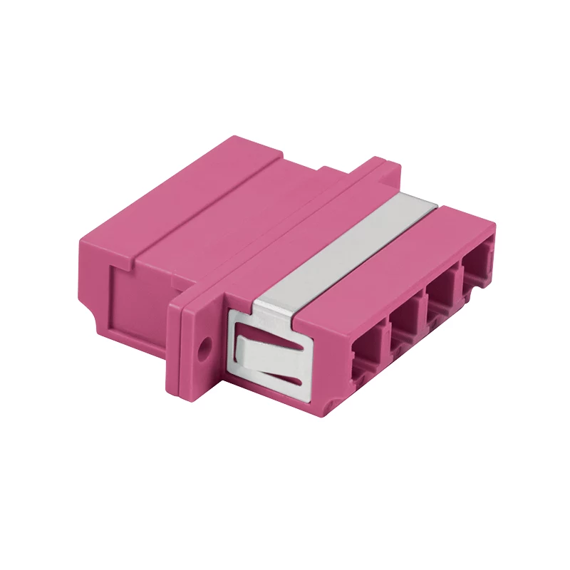 LogiLink LC-Duplex set de acopladores de fibra óptica Quad, violeta, 12 piezas FA04LC7