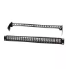LogiLink PrimeLine panel de parcheo Keystone Cat.6A apantallado de 24 puertos, 19