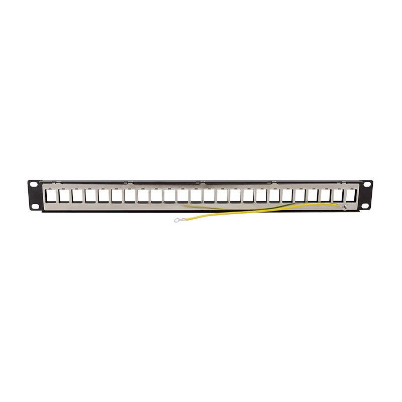LogiLink PrimeLine panel de parcheo Keystone Cat.6A apantallado de 24 puertos, 19