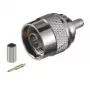 Wentronic Goobay conector macho de crimpado tipo N para cable RG58, 5,2 mm, pin dorado, 50 ohmios 11361