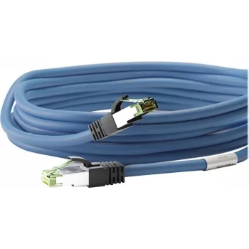 Wentronic Goobay cable de parcheo CAT 8.1, S/FTP (PiMF), azul, 2 m - LSZH libre de halógenos, cobre AWG 24 (45660)