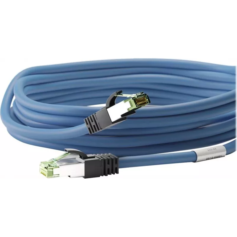 Wentronic Goobay cable de parcheo CAT 8.1, S/FTP (PiMF), azul, 2 m - LSZH libre de halógenos, cobre AWG 24 (45660)