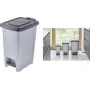 keeeper Olaf cubo de basura con pedal, 25 litros, polipropileno, plata claro 1031416000000