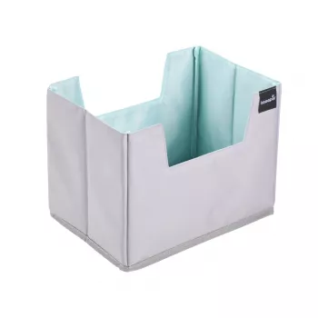 keeeper nea organizador de compra talla L, gris/aquamarine, plegable, fondo reforzado, 38 L 1229862400000