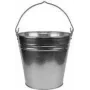 Bradas cubo de acero galvanizado, 7 L, plata, asa de metal J5316