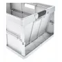 keeeper caja plegable profesional benno, 45 litros, gris claro, asas suaves integradas, 50 kg de carga 1023716000000