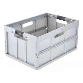 keeeper caja plegable profesional benno, 45 litros, gris claro, asas suaves integradas, 50 kg de carga 1023716000000