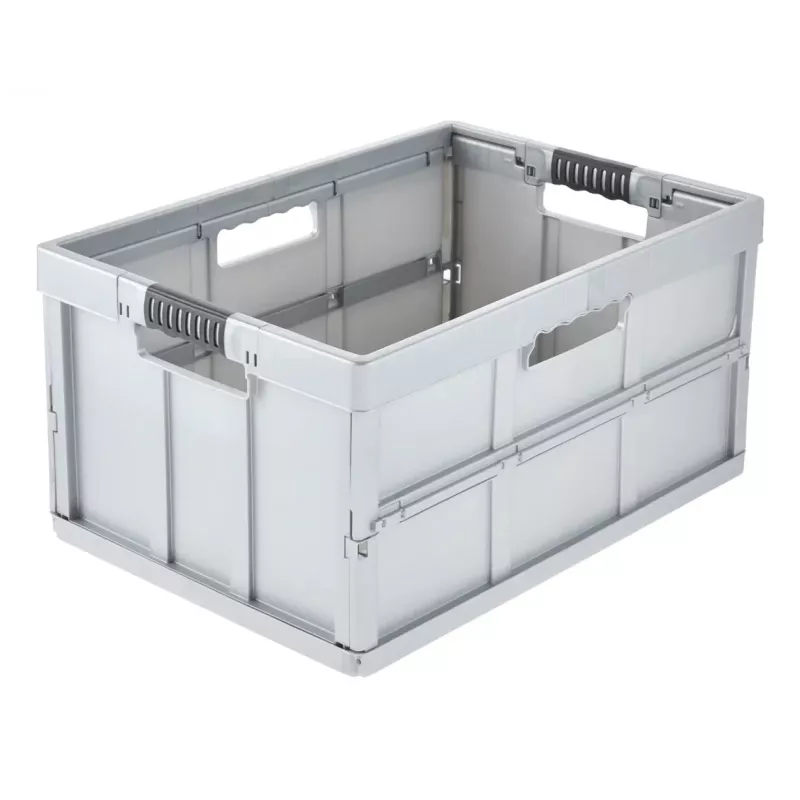keeeper caja plegable profesional benno, 45 litros, gris claro, asas suaves integradas, 50 kg de carga 1023716000000