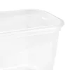 keeeper fredo fresh set de recipientes de almacenamiento, 4 x 0,75 L, rectangular, transparente con tapas grises 3067382700000