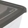 keeeper fredo fresh set de recipientes de almacenamiento, 4 x 0,75 L, rectangular, transparente con tapas grises 3067382700000